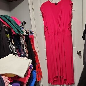 The Limited Fuchsia High Low Dress